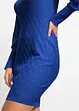 Gebreide jurk met col, bonprix