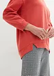 Oversized sweater met splitten van zachte badstof, bonprix
