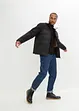 Winterjas in materiaalmix met gerecycled polyester, John Baner JEANSWEAR
