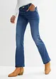 Mid waist stretch jeans, bootcut, bonprix