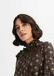 Mesh shirt met folieprint, BODYFLIRT