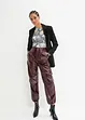 Imitatieleren parachute broek, RAINBOW