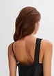 Satijnen one shoulder top met afneembaar spaghettibandje, BODYFLIRT