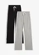 Jersey broek van katoen met stretch (set van 2), bonprix