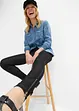 Legging in denim look met ritsen, bonprix