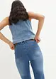 Stretch jeans mid waist, straight, bonprix