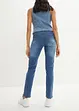 Stretch jeans mid waist, straight, bonprix