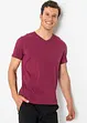 T-shirt met V-hals (set van 3), bonprix