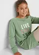 Meisjes sweatjurk van biologisch katoen, bonprix
