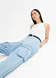 Cargo jeans in barrel shape, RAINBOW