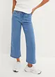 Wide leg mid waist jeans, cropped, bonprix