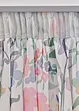 Transparant gordijn met bloemenprint en embrasse (set van 2), bonprix