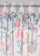 Transparant gordijn met bloemenprint en embrasse (set van 2), bonprix