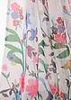 Transparant gordijn met bloemenprint en embrasse (set van 2), bonprix
