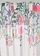 Transparant gordijn met bloemenprint en embrasse (set van 2), bonprix
