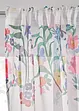 Transparant gordijn met bloemenprint en embrasse (set van 2), bonprix