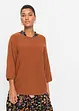 Geribde oversized trui van viscosemix, bonprix