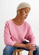 Geribde oversized trui van viscosemix, bonprix