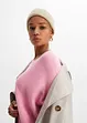 Geribde oversized trui van viscosemix, bonprix