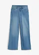 Wide leg jeans mid waist, stretch, bonprix