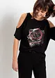 Cold shoulder shirt van viscose, bonprix