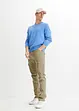 Slim fit stretch cargo broek, straight, bonprix