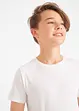 Basic T-shirt (set van 3) met biologisch katoen, bonprix