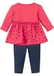 Baby sweatjurk en legging (2-dlg. set) met biologisch katoen, bpc bonprix collection