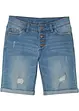 Meisjes stretch jeans short, mid waist, bonprix