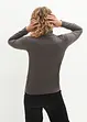 Longsleeve met col in een katoenmix (set van 2), bonprix