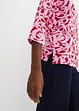 Shirt met ronde hals, 3/4 mouw, bonprix