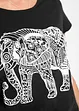 Katoenen shirt met print, korte mouw, bonprix