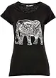Katoenen shirt met print, korte mouw, bonprix