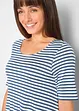 Lange shirt tuniek, korte mouw, bonprix