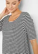 Lange shirt tuniek, korte mouw, bonprix