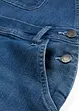 Meisjes denim tuinbroek, mid waist, bonprix