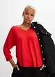 Shirt met 3/4 mouwen in een mix van viscose en elastan, bonprix