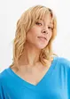 Shirt met 3/4 mouwen in een mix van viscose en elastan, bonprix