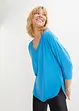 Shirt met 3/4 mouwen in een mix van viscose en elastan, bonprix