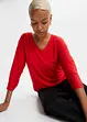 Shirt met 3/4 mouwen in een mix van viscose en elastan, bonprix