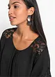 Blouse met kanten details, bonprix