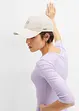 Geribd shirt met V-hals, halflange mouw, bonprix
