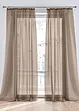Transparante gordijnen (2 stuks) effen, bonprix