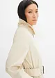 Kuitlange jas in trenchcoat stijl met afneembare capuchon, bonprix