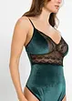Fluwelen body ouvert, bonprix