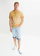 Henley shirt van biologisch katoen in washed out look, bonprix