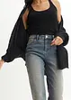 Mid waist mom jeans, stretch, bonprix