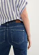 Cropped mid waist jeans, straight, bonprix