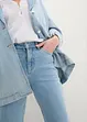 Cropped mid waist jeans, straight, bonprix