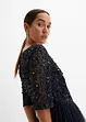 Maxi jurk met paillettenborduurwerk, bonprix